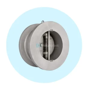 Válvula Check Wafer Doble Disco ASTM A216 WCB / A351 CF8M Titan